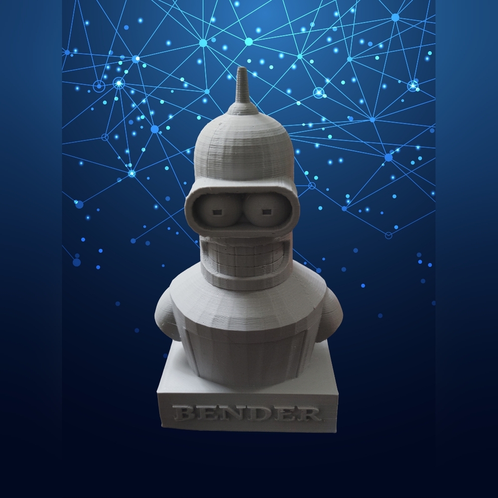 3D Printed Bender from Futurama